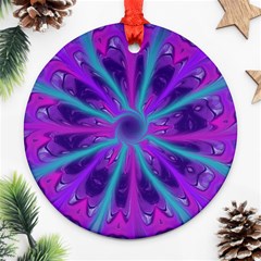 Wallpaper Tie Dye Pattern Ornament (round)