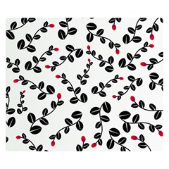 Pattern Flower Design Background Two Sides Premium Plush Fleece Blanket (small)