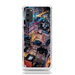 Aerial Photo Of Cityscape At Night Samsung Galaxy S20 6 2 Inch Tpu Uv Case