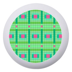 Checkerboard Squares Abstract Dento Box With Mirror