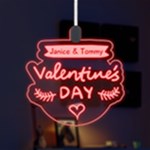 Happy Valentine LED Acrylic Ornament Front