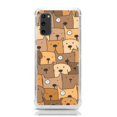 Cute Dog Seamless Pattern Background Samsung Galaxy S20 6 2 Inch Tpu Uv Case