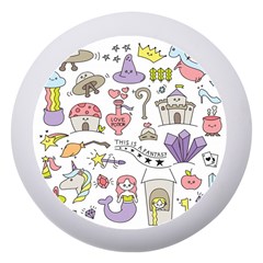 Fantasy Things Doodle Style Vector Illustration Dento Box With Mirror