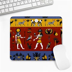 Ancient Egyptian Religion Seamless Pattern Large Mousepad