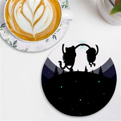 Cartoon  Adventure Time Uv Print Round Tile Coaster
