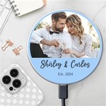 Couple Family Photo Name Wireless Fast Charger Wireless Fast Charger(White) Front