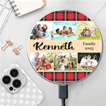 Couple Family Photo Name Wireless Fast Charger Wireless Fast Charger(White) Front