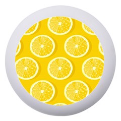 Lemon Fruits Slice Seamless Pattern Dento Box With Mirror