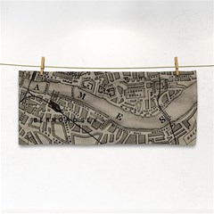 Vintage London Map Hand Towel