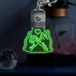 Pinky Promise LED Key Chain Front
