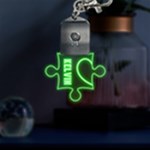Puzzle Heart(A) LED Key Chain Front