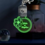 Flower Frame LED Key Chain Front