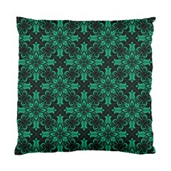 Green Damask Pattern Vintage Floral Pattern, Green Vintage Standard Cushion Case (two Sides)