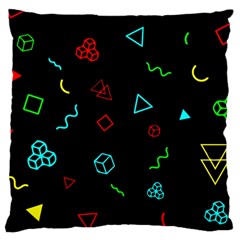 Black, Dark, Galaxy Large Cushion Case (one Side)