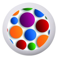 Abstract Dots Colorful Dento Box With Mirror