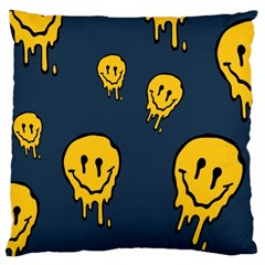 Aesthetic, Blue, Mr, Patterns, Yellow, Tumblr, Hello, Dark Large Cushion Case (one Side)