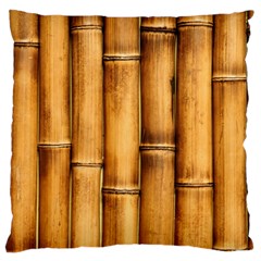 Brown Bamboo Texture  Large Cushion Case (one Side)