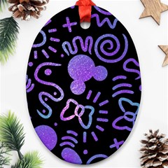 Multicolor Disney , Corazones, Mouse Ornament (oval)