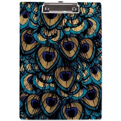 Peacock Feathers, Bird, Spirituality, Symbol, Spiritual, A4 Acrylic Clipboard