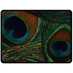 Peacock Feathers, Feathers, Peacock Nice Fleece Blanket (large)