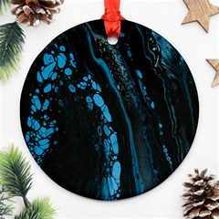 Stains, Liquid, Texture, Macro, Abstraction Round Ornament (two Sides)