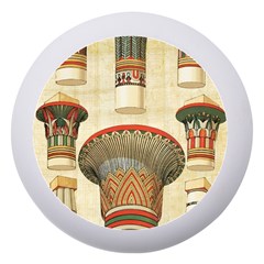 Egyptian Architecture Column Dento Box With Mirror