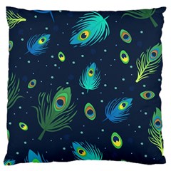 Feather, Bird, Pattern, Large Cushion Case (one Side)