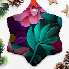 Eaves, Mate, Pink, Purple, Stock Wall Snowflake Ornament (two Sides)