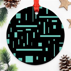 Rectangles, Cubes, Forma Round Ornament (two Sides)