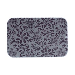 Retro Floral Texture, Beige Floral Retro Background, Vintage Texture Open Lid Metal Box (silver)  