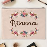 Personalized Floral Name Cosmetic Bag Cosmetic Bag (XXXL) Back