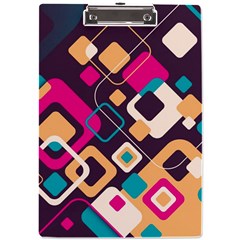 Colorful Abstract Background, Geometric Background A4 Acrylic Clipboard