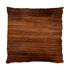 Brown Wooden Texture Standard Cushion Case (two Sides)