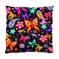 Floral Butterflies Standard Cushion Case (two Sides)