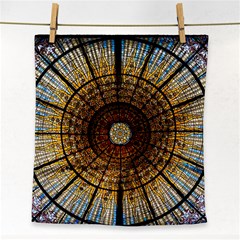 Barcelona Stained Glass Window Face Towel