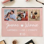 Personalized Couple Photo Names Cosmetic Bag Cosmetic Bag (XXXL) Front