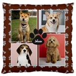 Personalized Dog Photo Name Cushion 16  Baby Flannel Cushion Case (Two Sides) Front