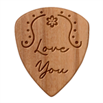 Personalized Couple Guitar Picks Set Guitar Shape Wood Guitar Pick Holder Case And Picks Set Pick