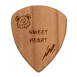 Personalized rock music Guitar Picks Set Guitar Shape Wood Guitar Pick Holder Case And Picks Set Pick