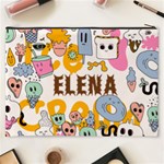 Personalized Dessert Illustration Name Cosmetic Bag Cosmetic Bag (XXXL) Back