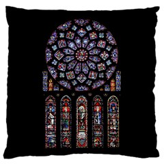 Chartres Cathedral Notre Dame De Paris Stained Glass 16  Baby Flannel Cushion Case (two Sides)