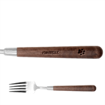 Personalized Pet Foot Name Stainless Steel Fork with wooden Handle  Stainless Steel Fork With Wooden Handle Fork