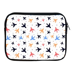 Airplane Pattern Plane Aircraft Fabric Style Simple Seamless Apple Ipad 2/3/4 Zipper Cases