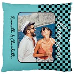 Personalized Photo Grid Lover Standard Premium Plush Fleece Cushion Case (Two Sides) Front