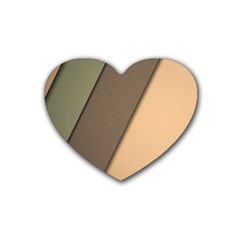 Abstract Texture, Retro Backgrounds Rubber Coaster (heart)