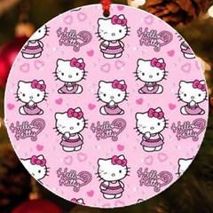Cute Hello Kitty Collage, Cute Hello Kitty Uv Print Acrylic Ornament Round