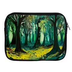 Trees Forest Mystical Forest Nature Junk Journal Landscape Nature Apple Ipad 2/3/4 Zipper Cases