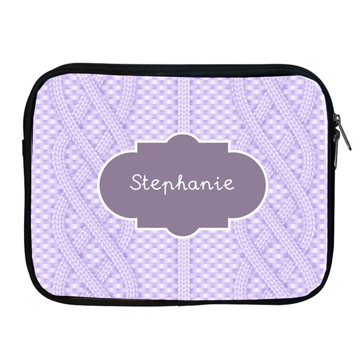 Knit style Personalized Name IPad Case Apple iPad Zipper Case