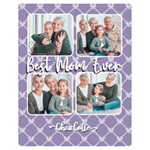 Personalized Photo Grid Best Mom Two Sides Premium Plush Fleece Blanket (Teen Size) 60 x50  Blanket Front