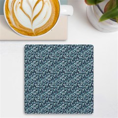 Blue Paisley Uv Print Square Tile Coaster 